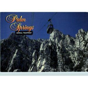 Palm Springs Aerial Tramway Mt.Station Postcard adverting vintage